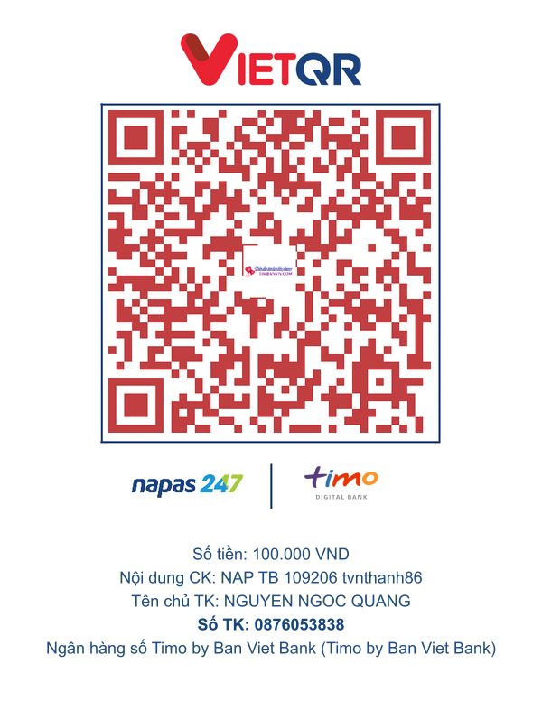 QR chuyển khoản