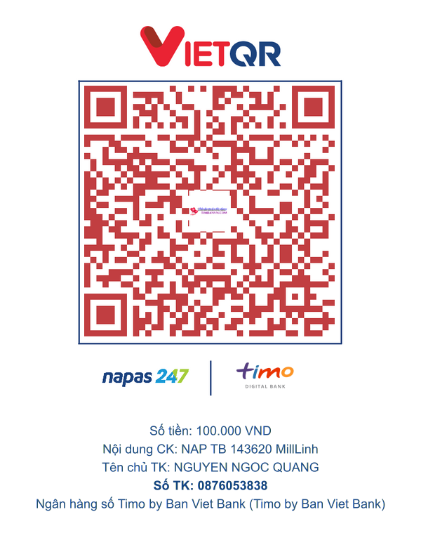 QR chuyển khoản