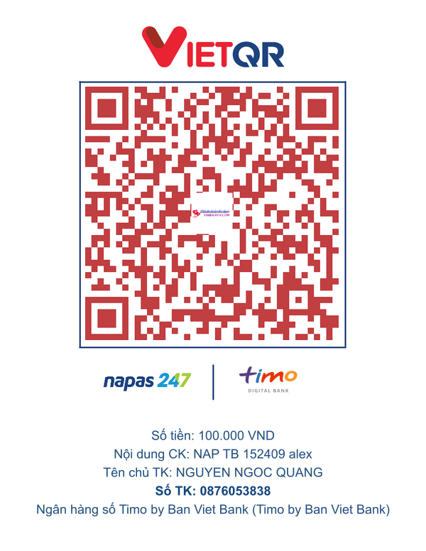 QR chuyển khoản