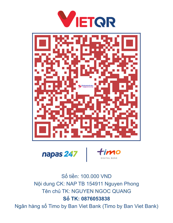 QR chuyển khoản