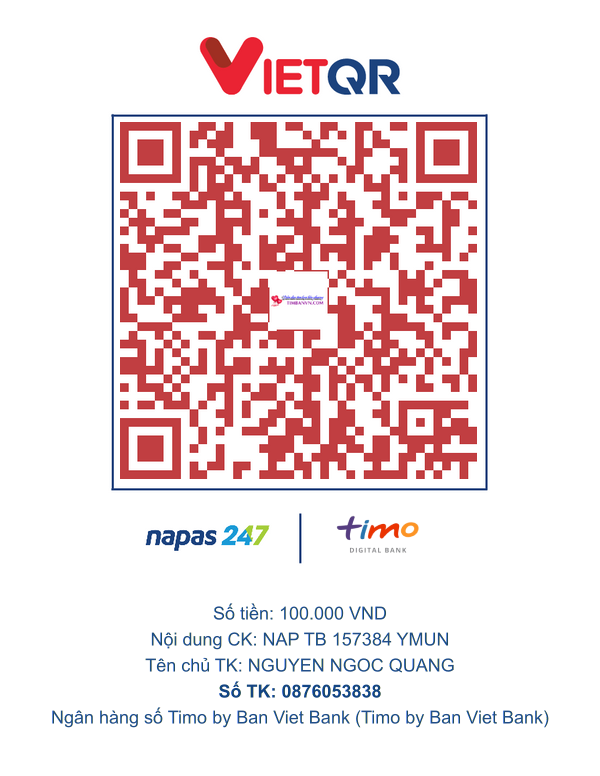 QR chuyển khoản