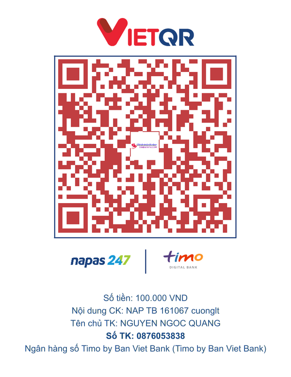 QR chuyển khoản