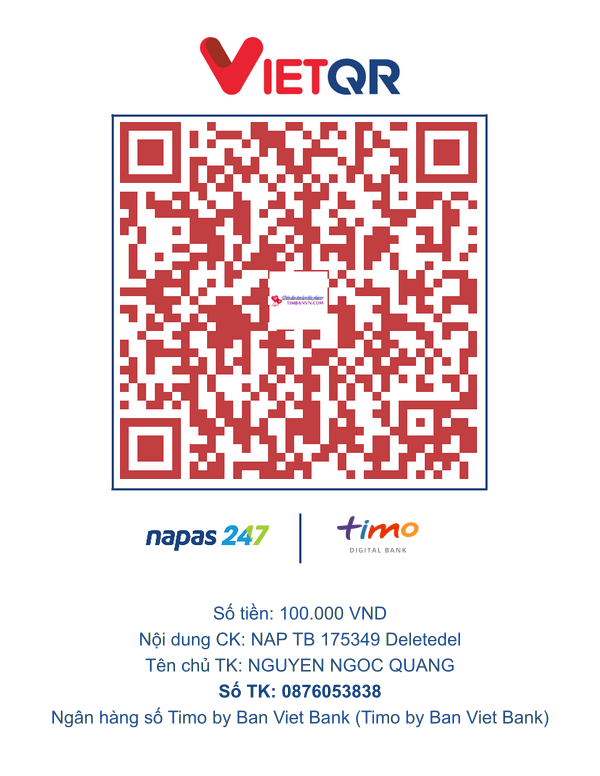 QR chuyển khoản