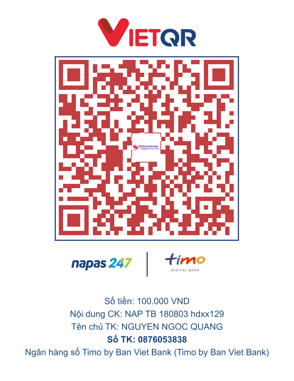 QR chuyển khoản