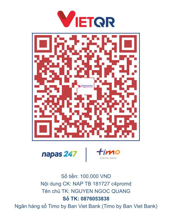 QR chuyển khoản