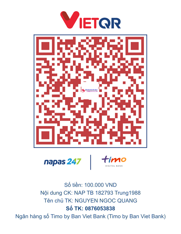 QR chuyển khoản