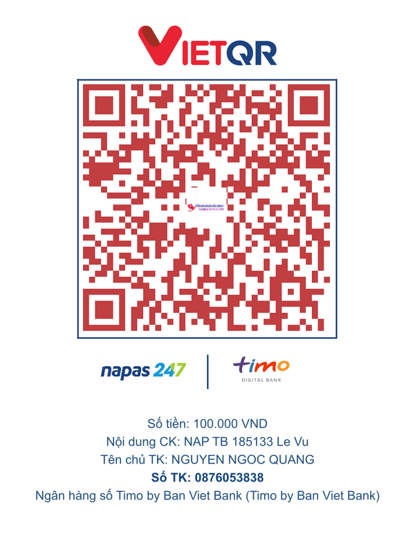 QR chuyển khoản