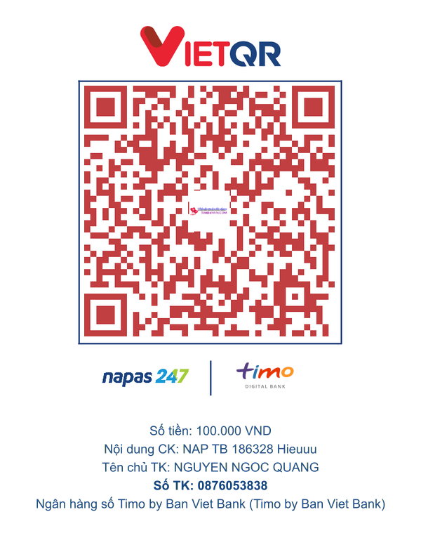 QR chuyển khoản