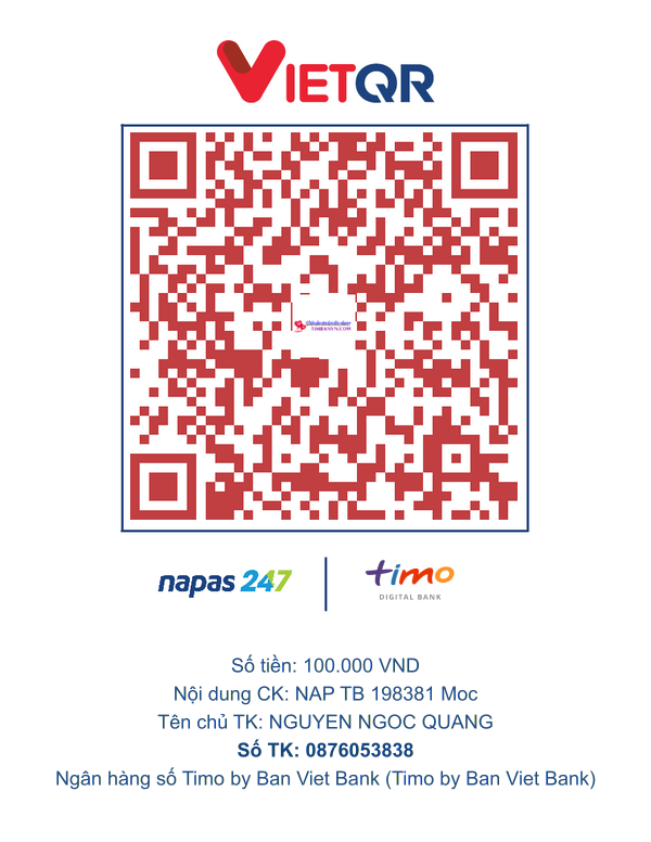 QR chuyển khoản
