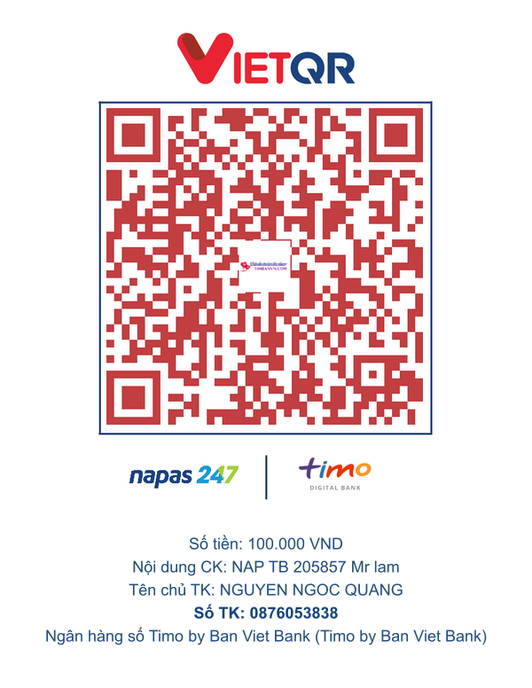 QR chuyển khoản