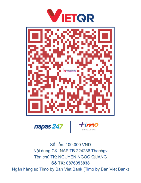 QR chuyển khoản