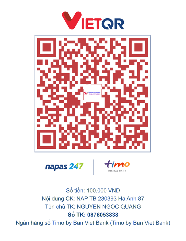 QR chuyển khoản