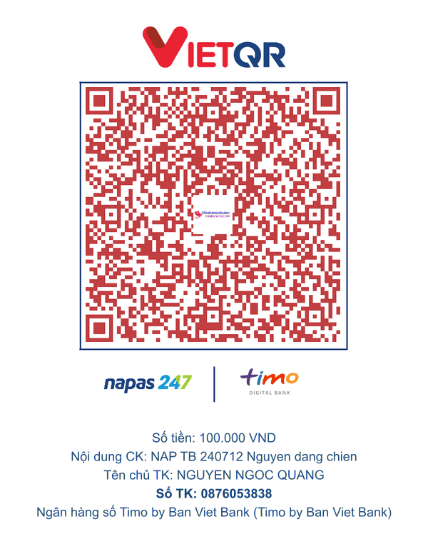 QR chuyển khoản