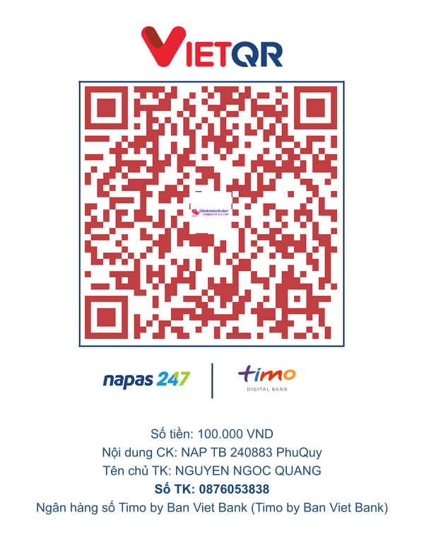 QR chuyển khoản