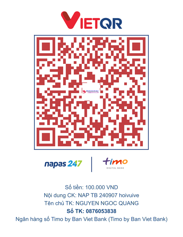QR chuyển khoản