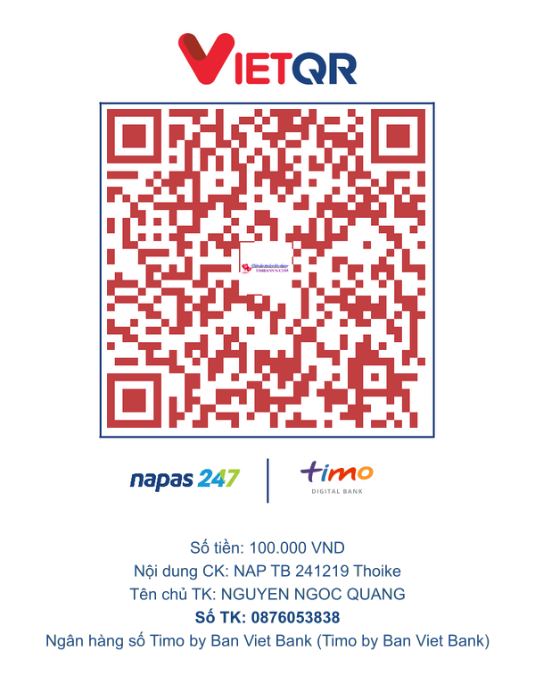 QR chuyển khoản