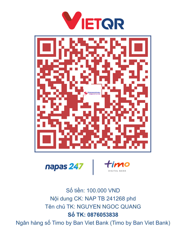 QR chuyển khoản