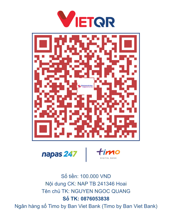 QR chuyển khoản
