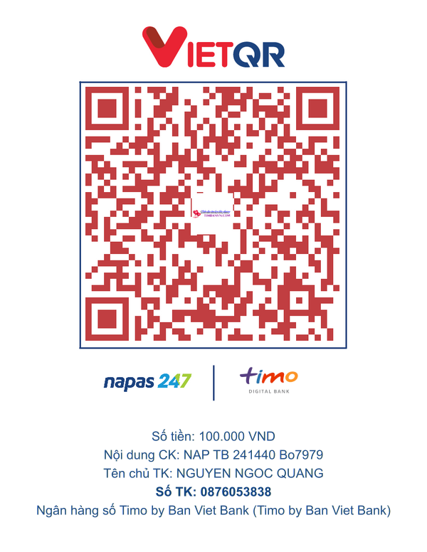 QR chuyển khoản
