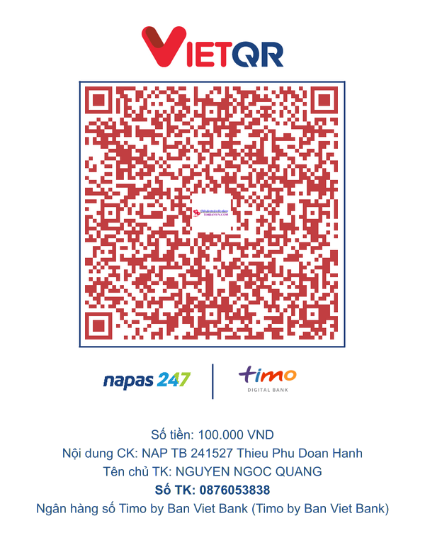 QR chuyển khoản