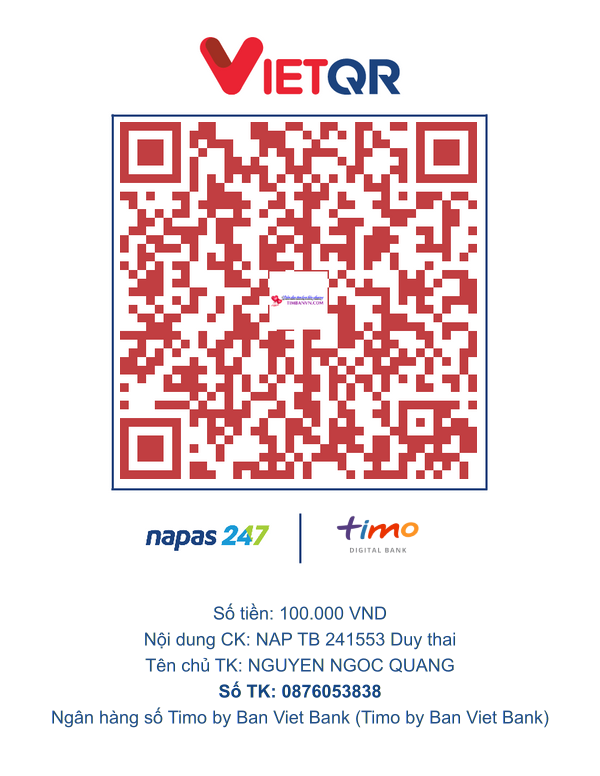 QR chuyển khoản