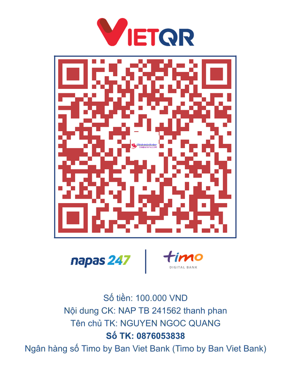 QR chuyển khoản
