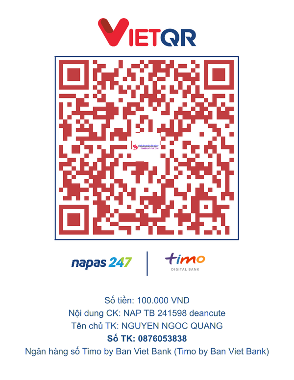 QR chuyển khoản