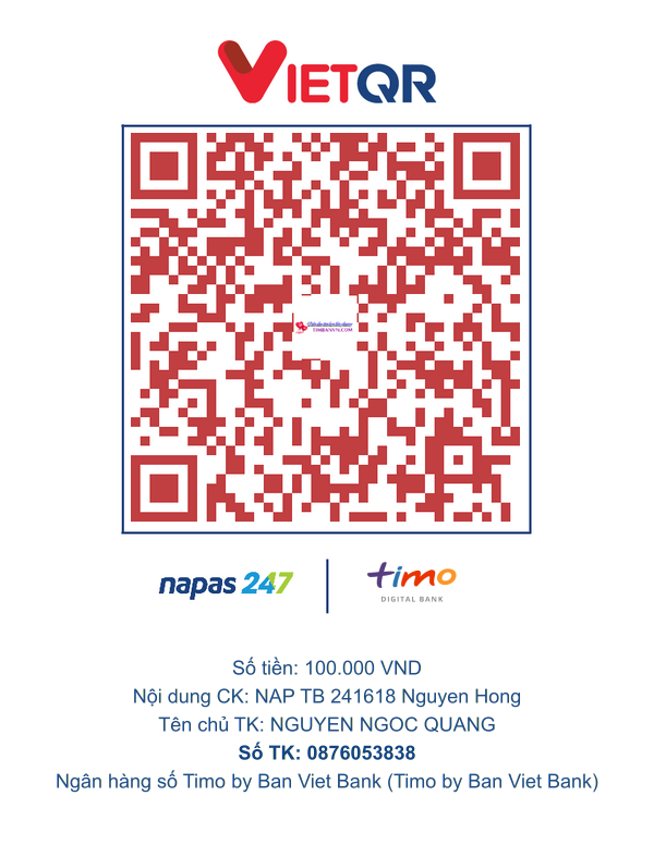 QR chuyển khoản