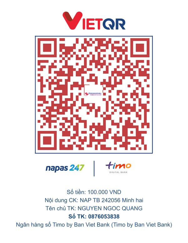 QR chuyển khoản