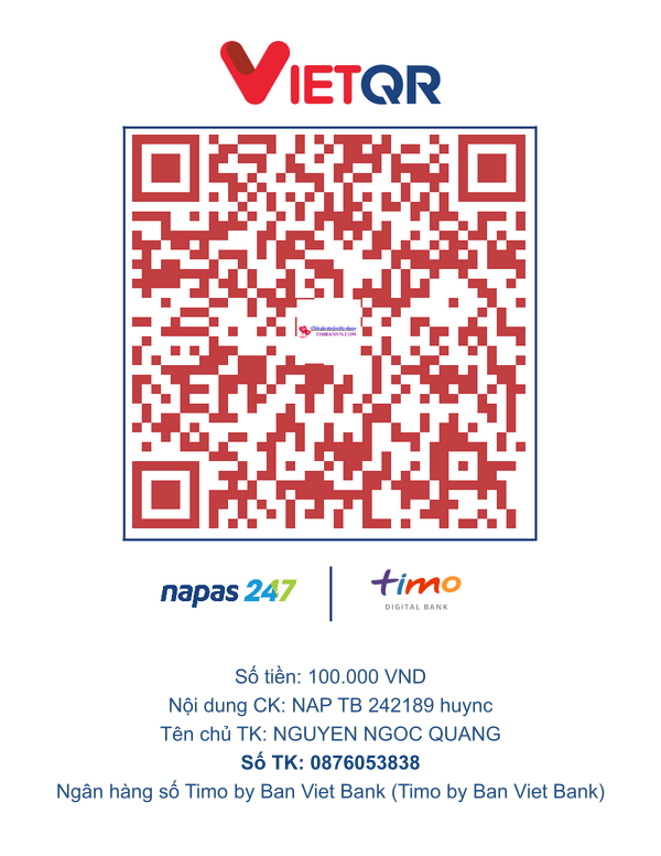 QR chuyển khoản