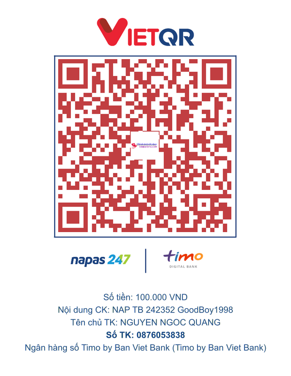 QR chuyển khoản