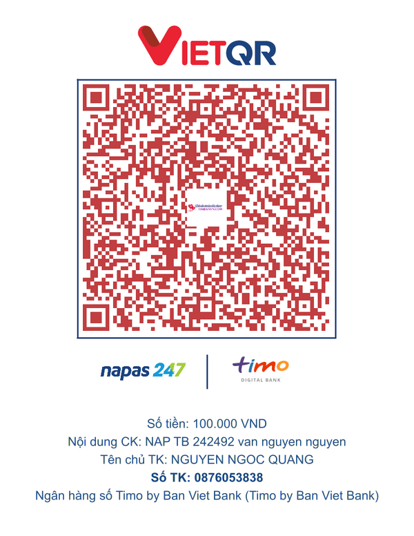 QR chuyển khoản