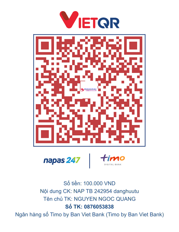 QR chuyển khoản