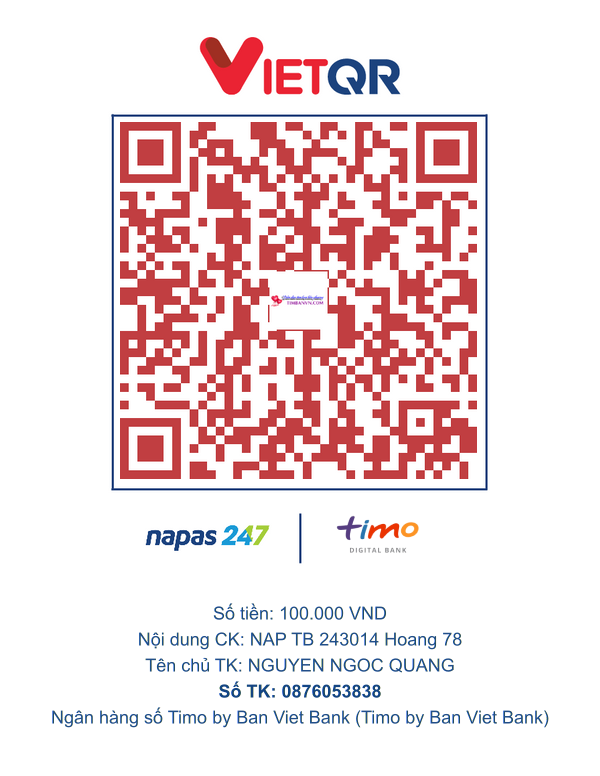 QR chuyển khoản