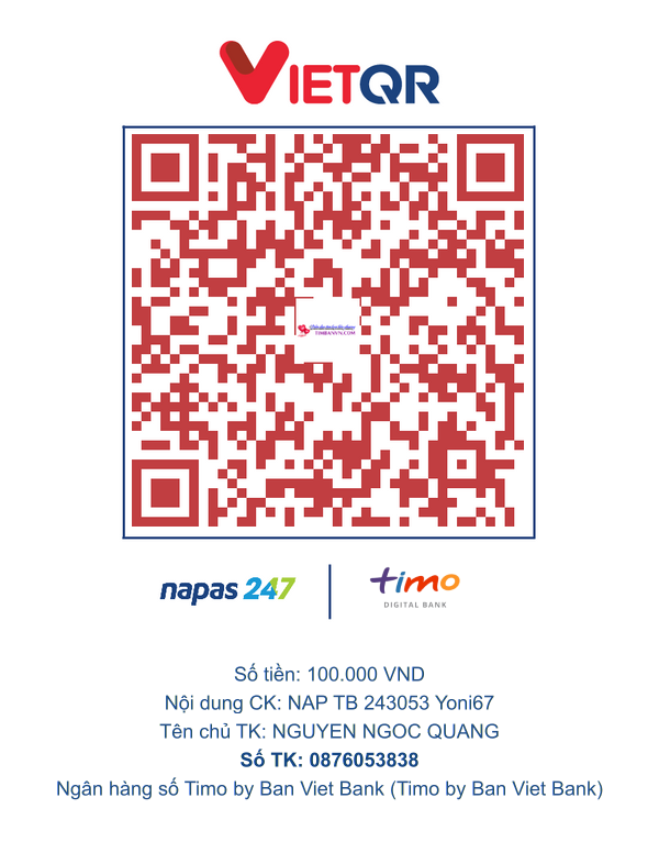 QR chuyển khoản