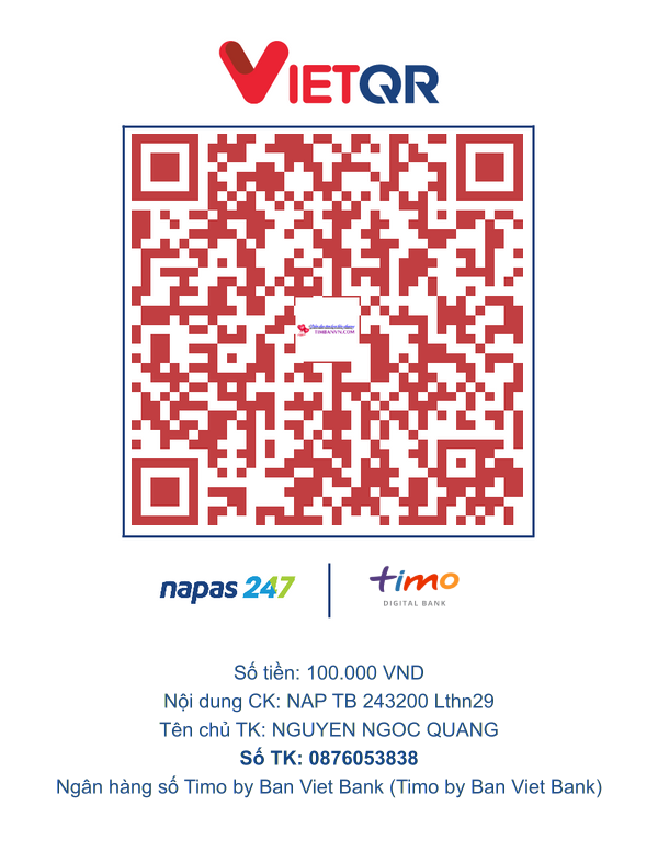 QR chuyển khoản