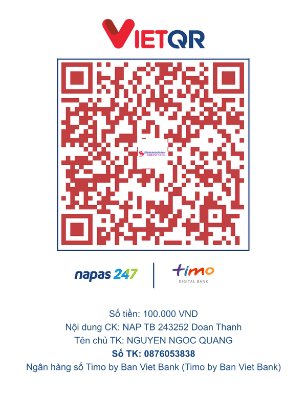 QR chuyển khoản