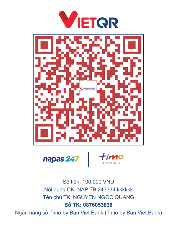QR chuyển khoản