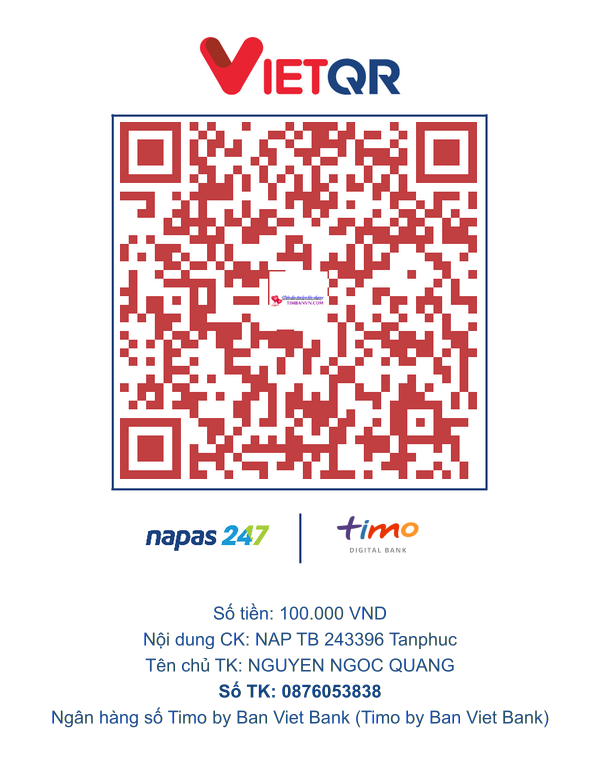 QR chuyển khoản