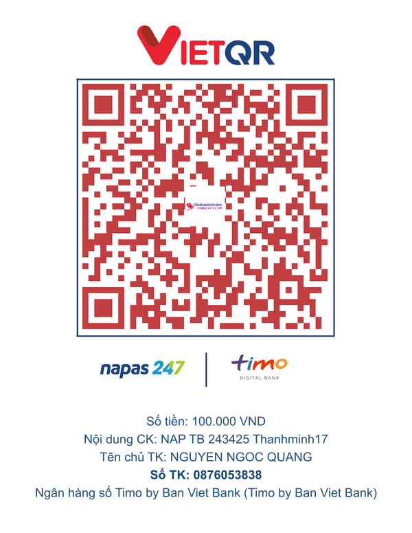 QR chuyển khoản