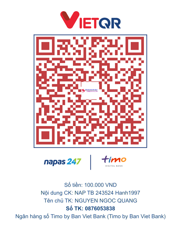 QR chuyển khoản