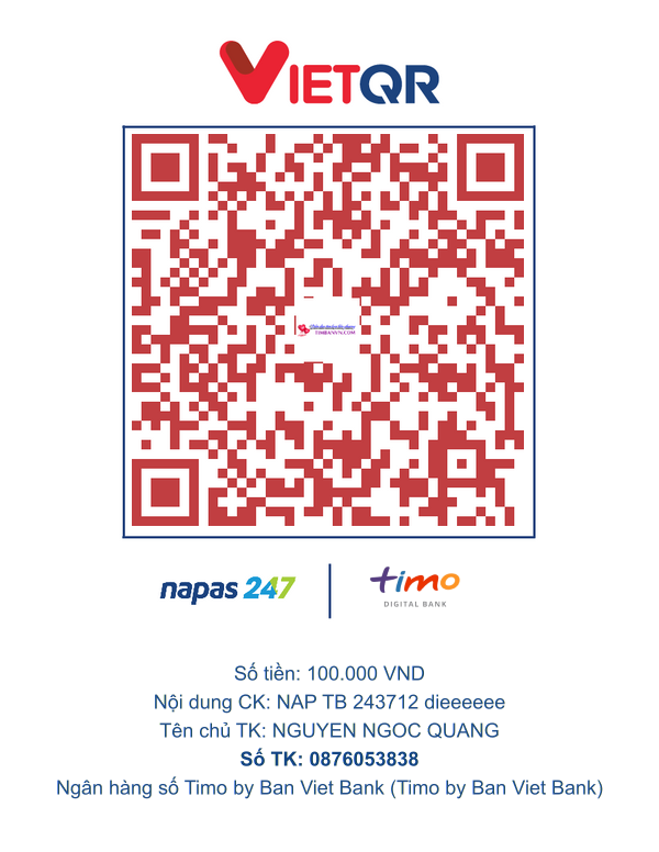 QR chuyển khoản