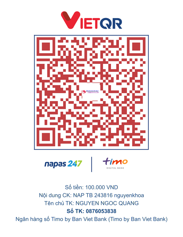 QR chuyển khoản