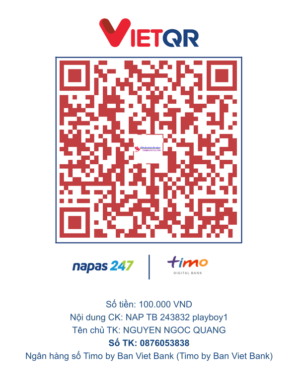 QR chuyển khoản