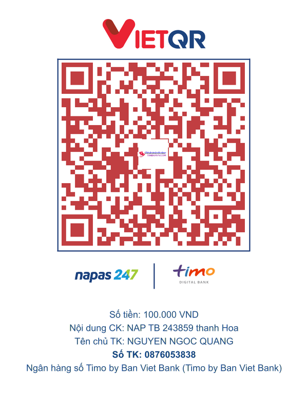 QR chuyển khoản