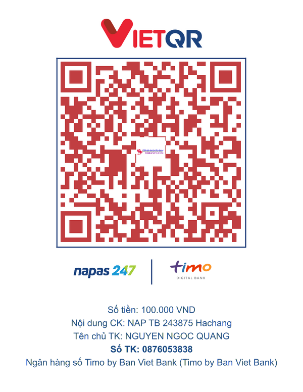 QR chuyển khoản