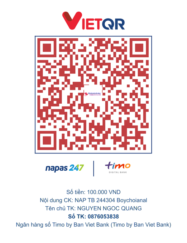 QR chuyển khoản