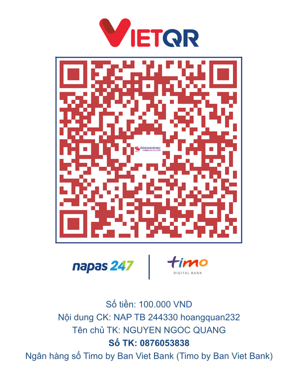 QR chuyển khoản
