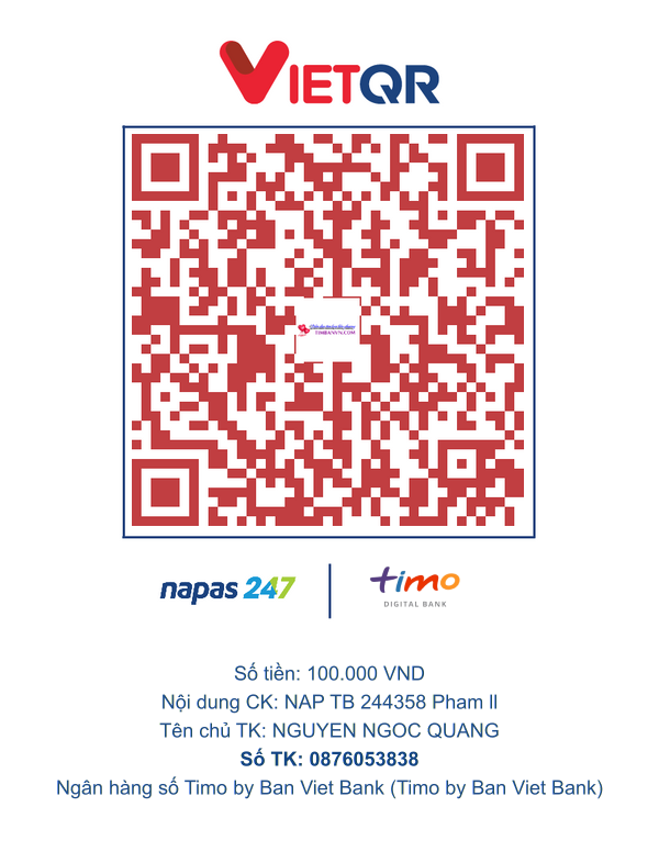 QR chuyển khoản