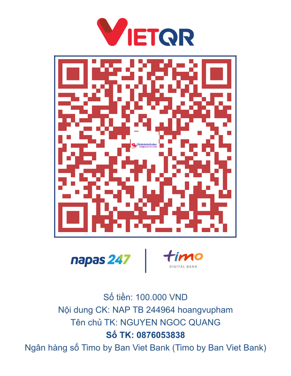 QR chuyển khoản